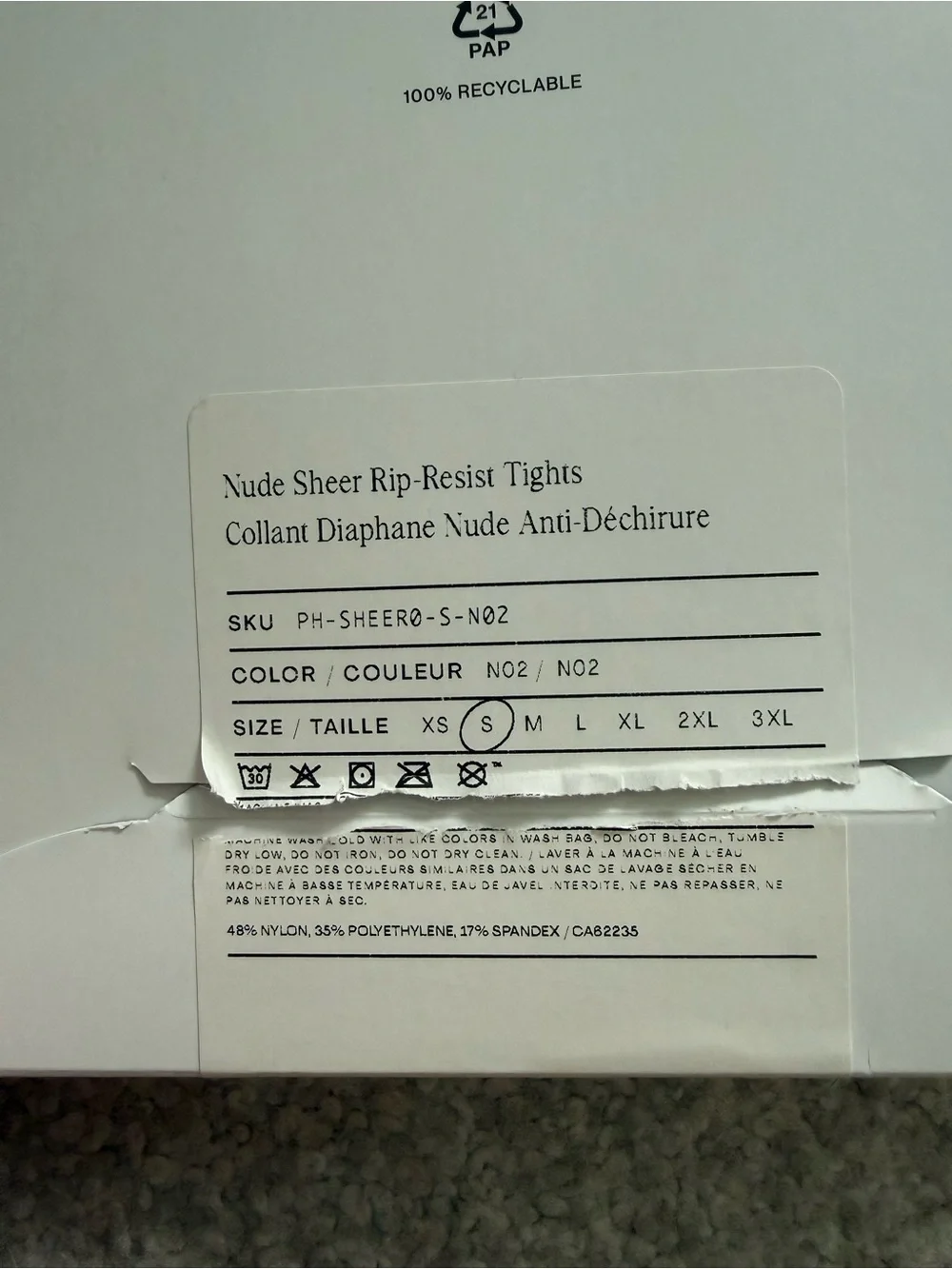 Sheertex nude tights